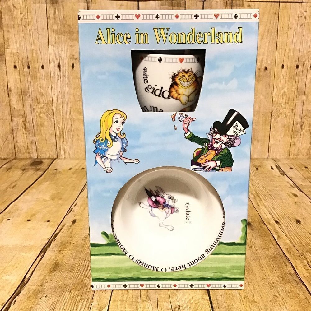 Alice In Wonderland‎ Mug and Bowl Set NEW